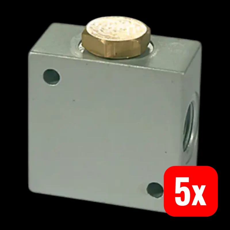 5x B-Ware Riegler T Verteiler Anschluss G 1/2 Aluminium SW 30 Verbindung 5 STÜCK