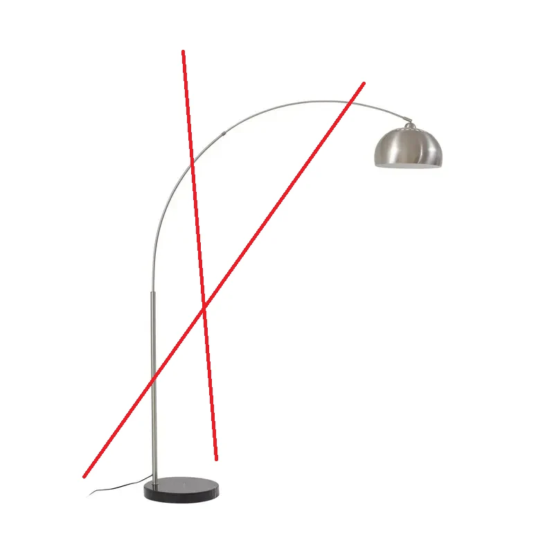B-Ware Lindby Bogenleuchte Bogenlampe Stehlampe Hernando nickel Stahl SIEHE TEXT/FOTO