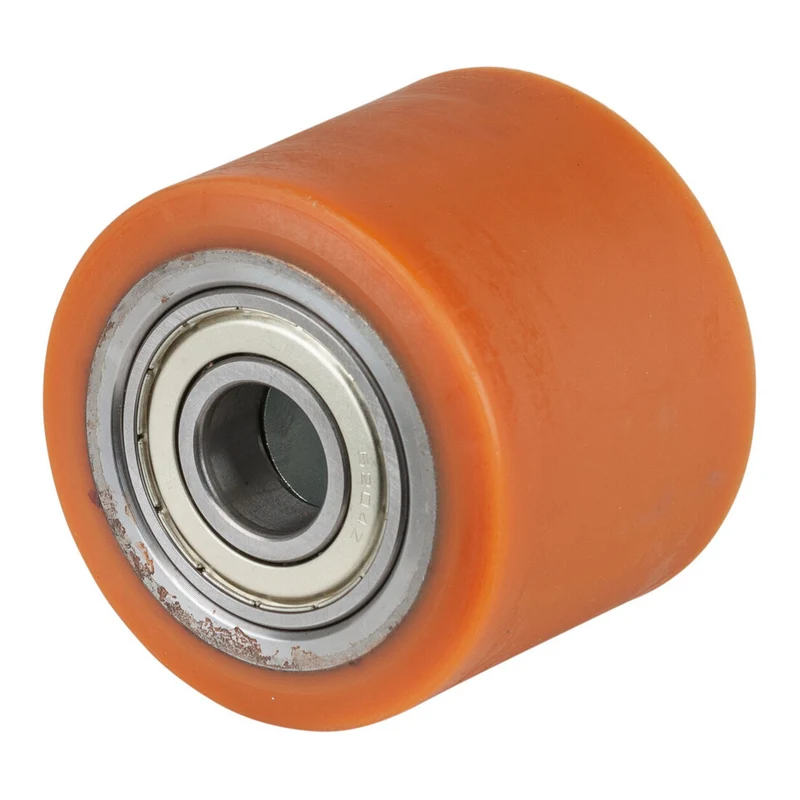 5x B-Ware BS Rollen Rad Polyurethanrad Rad Kugellager Stahl Guss Polyurethan 75 mm 5 STÜCK