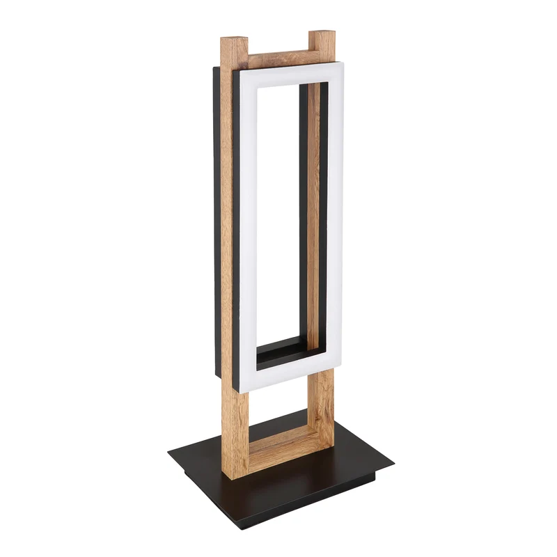 B-Ware Globo Tischlampe LED Leuchte Illa Holzdesign Lampe warmweiß 3000K 50cm hoch