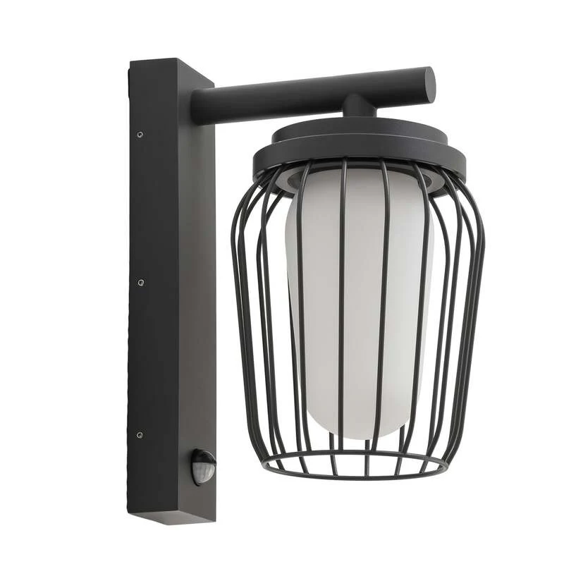 B-Ware Lucande Außenwandleuchte Chandan LED Gartenleuchte anthrazit dimmbar IP44 30cm