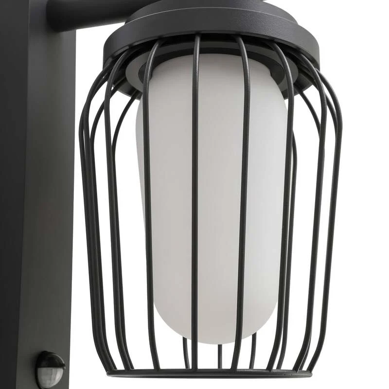 B-Ware Lucande Außenwandleuchte Chandan LED Gartenleuchte anthrazit dimmbar IP44 30cm