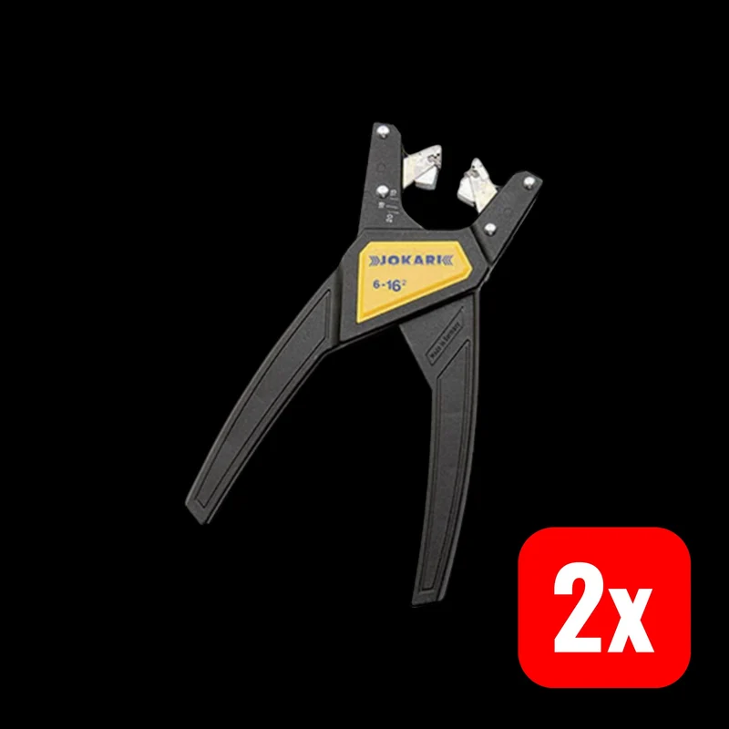 B-Ware Jokari Nr. 6-16² 20090 Automatische Abisolierzange 6 bis 16 mm² 2 STÜCK