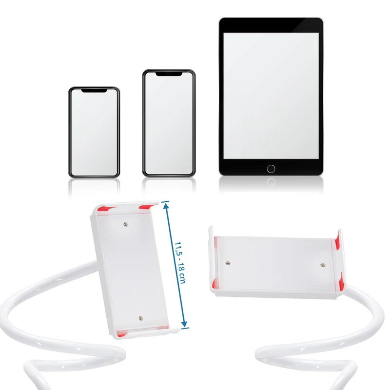 B-Ware HJH Office Handyhalterung FLEXMOBI I mit Klemmfuß / Schwanenhals ABS 4 STÜCK