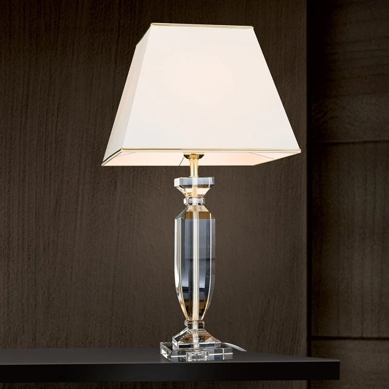 B-Ware Orion Tischlampe Lampe Leuchte Bürolampe Pokal Kristall gold SIEHE TEXT/FOTO