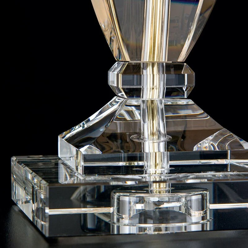 B-Ware Orion Tischlampe Lampe Leuchte Bürolampe Pokal Kristall gold SIEHE TEXT/FOTO