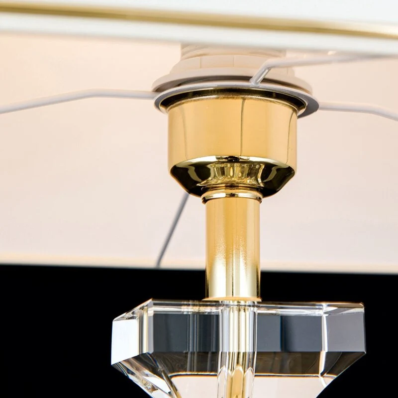 B-Ware Orion Tischlampe Lampe Leuchte Bürolampe Pokal Kristall gold SIEHE TEXT/FOTO