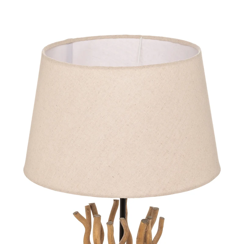 D-Ware Euluna Stehleuchte Agar Stehlampe Lampe Leuchte E27 Stoff Holz SIEHE TEXT/F210