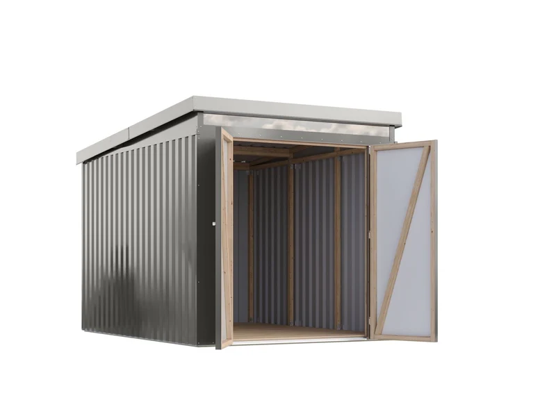 Karibu Metallgerätehaus Iridium 2,5 in Graualuminium
