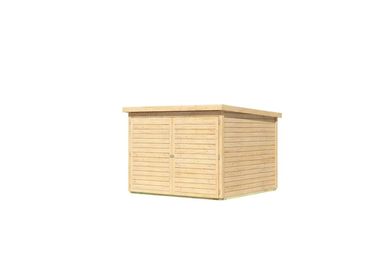 Karibu Fahrradgarage 4, natur 19 mm