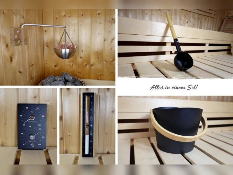 Karibu Saunazubehör-Set Premium 5-teilig