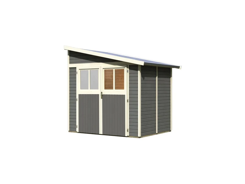 Karibu Gartenhaus Bomlitz 2 terragrau 19 mm