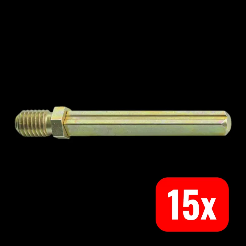 15x B-Ware FSB Wechselstift Stift Türstift Nut Türdrücker Knopf Vollblatt Rahmen 15 STÜCK