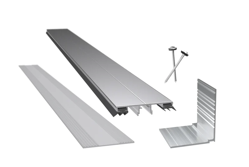 Aluminium Mittelprofil Komplettset bis 400 cm