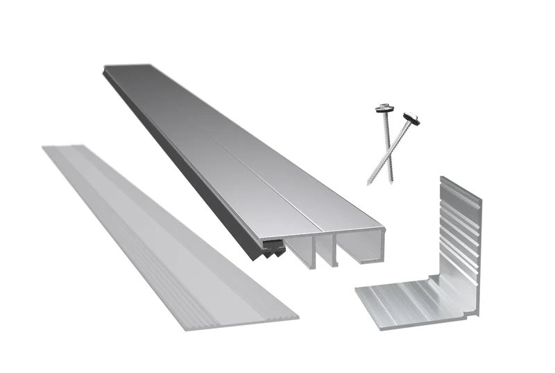 Aluminium Randprofil Komplettset bis 400 cm
