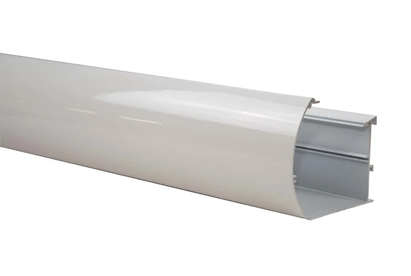 Aluminium Dachrinne Komplettset Weiß