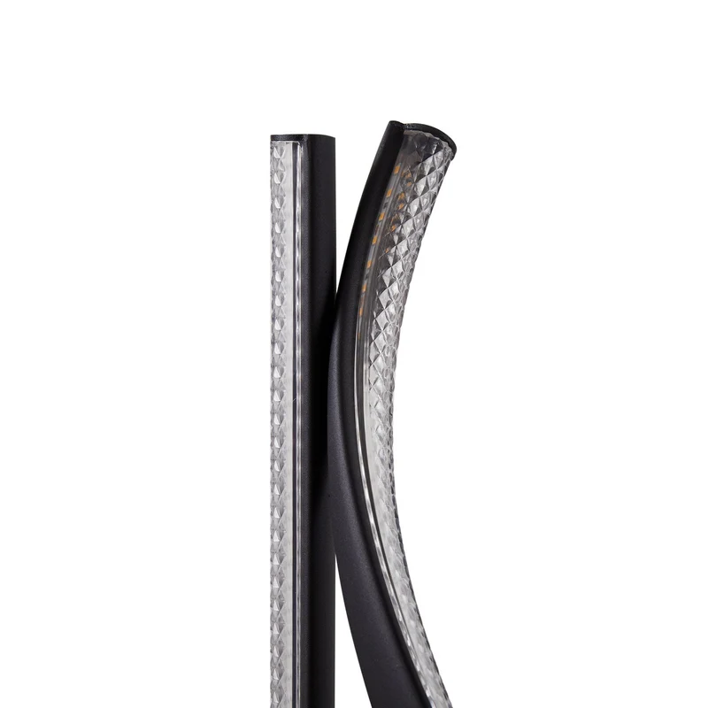 B-Ware Lucande Stehleuchte Standlampe LED Rodado schwarz Beleuchtungskunst Aluminium739