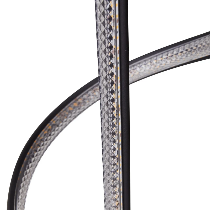 B-Ware Lucande Stehleuchte Standlampe LED Rodado schwarz Beleuchtungskunst Aluminium739