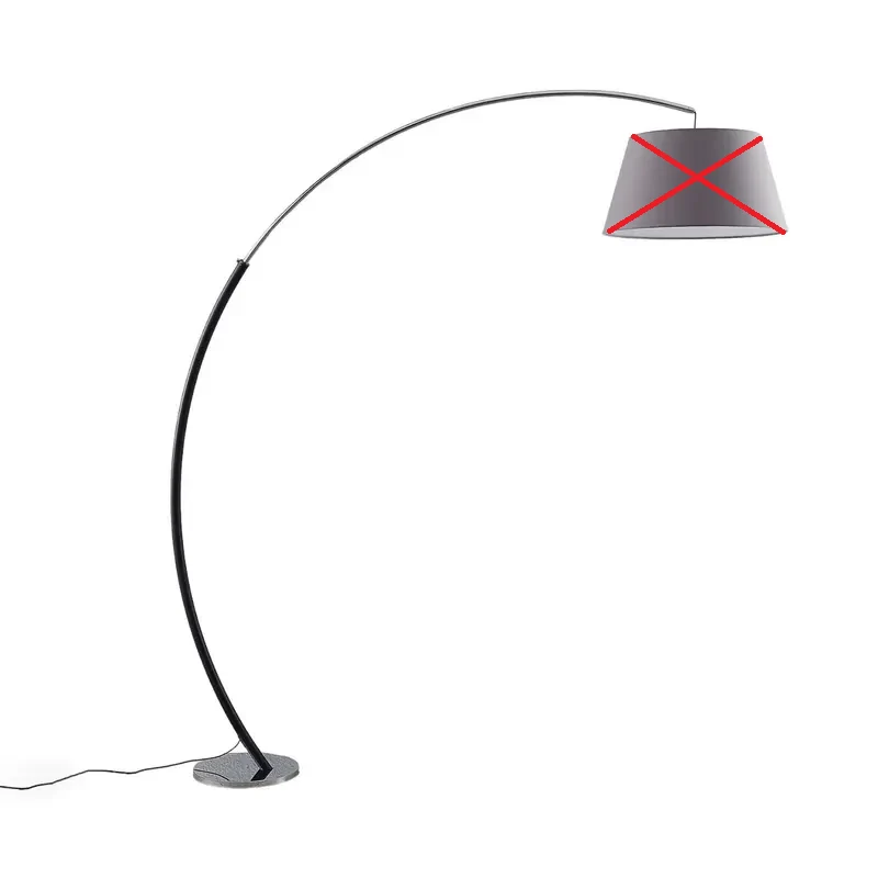 B-Ware Lucande Evelyna Bogen-Stehleuchte Bogenlampe Stehlampe E27 LED SIEHE TEXT/FOTO