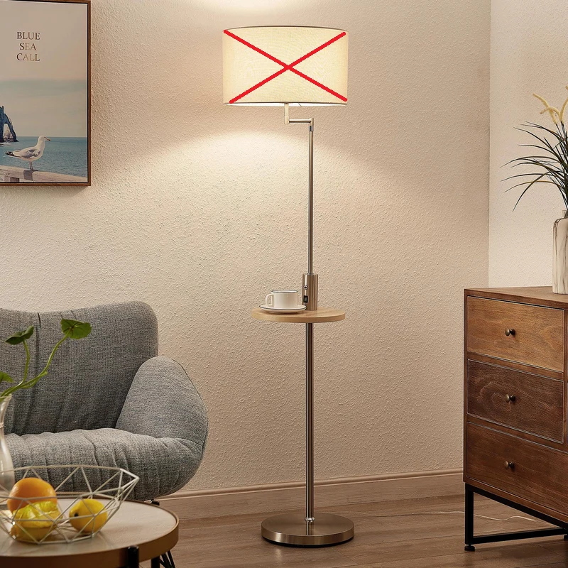 B-Ware Lindby Zinia Stehlampe Ablage USB Standleuchte Stehleuchte E27 SIEHE TEXT/FOTO