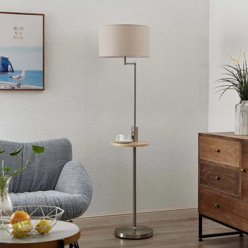B-Ware Lindby Zinia Stehlampe Ablage USB Standleuchte Stehleuchte E27 SIEHE TEXT/FOTO