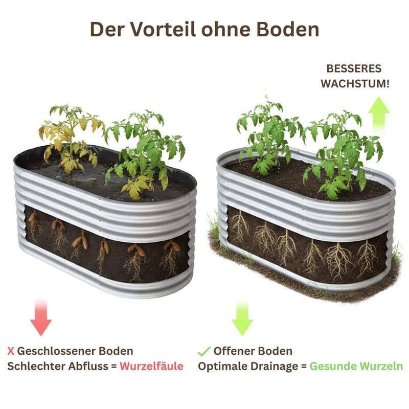 Hochbeet Rimini L 160 x 80 x 80 cm