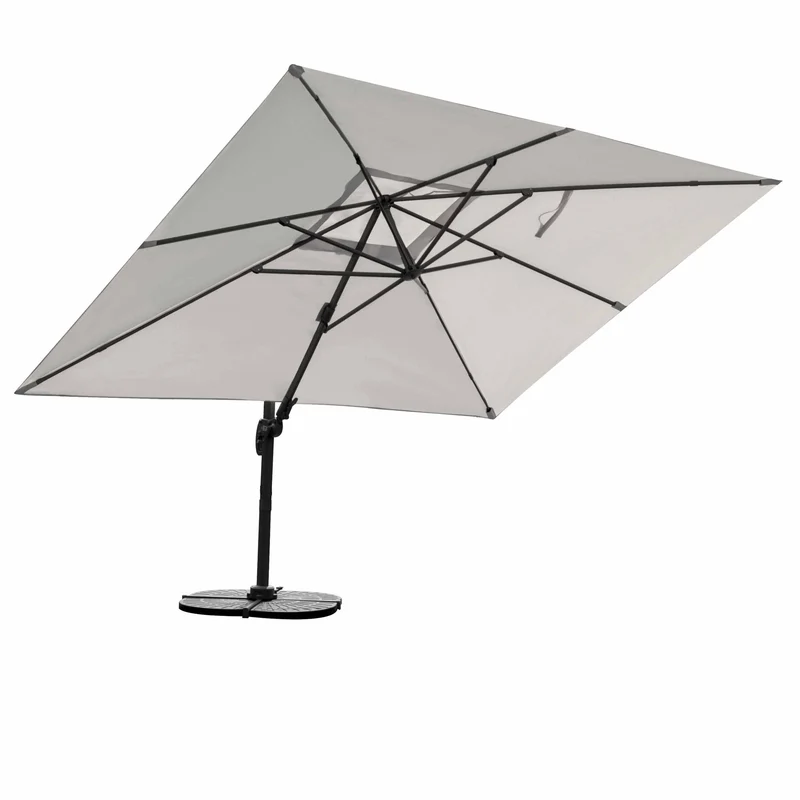 Sonnenschirm hellgrau 3 x 4 Meter