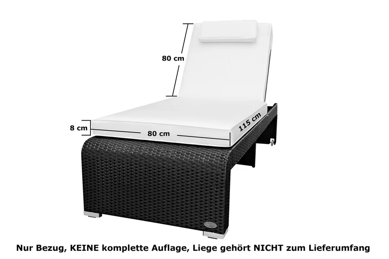 Wechselbezüge für Sonnenliegen und Stühle