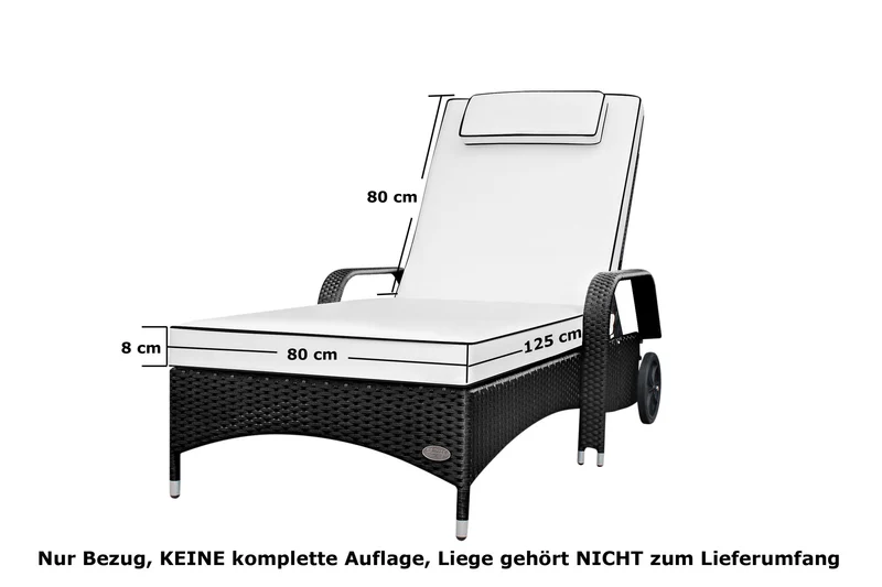 Wechselbezüge für Sonnenliegen und Stühle