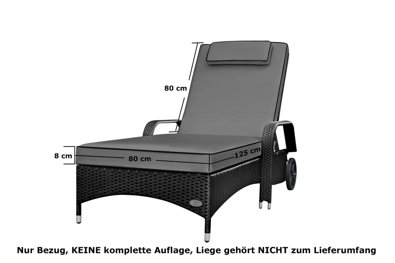 Wechselbezüge für Sonnenliegen und Stühle