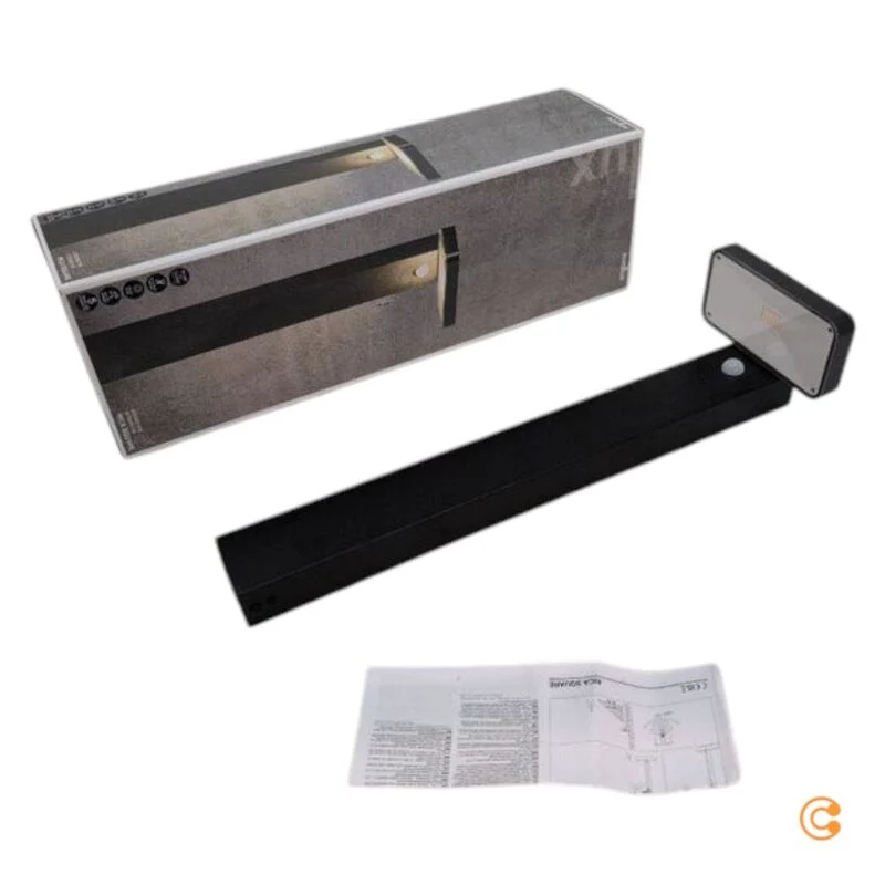 B-Ware Nordlux Wegeleuchte Gartenleuchte Rica Square LED Pollerleuchte schwarz 76cm