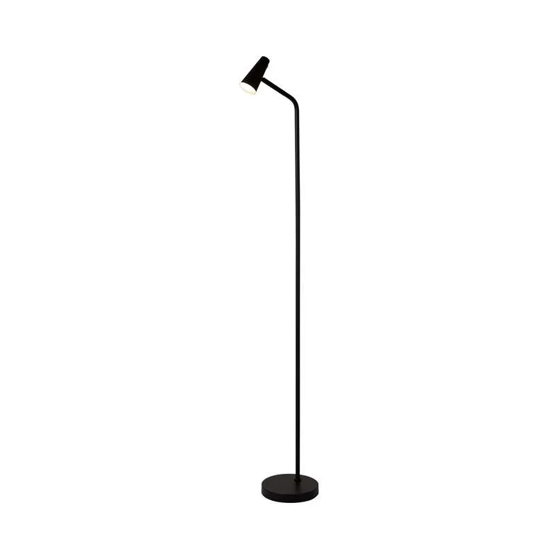 B-Ware searchlight Stehleuchte Bodenlampe LED Akku schwarz matt Eisen dimmbar USB