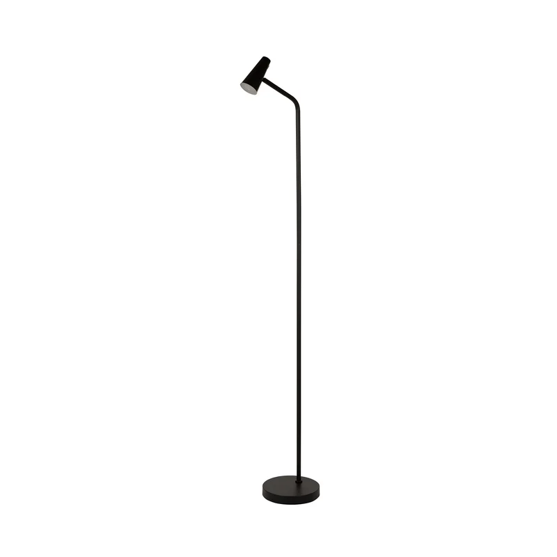 B-Ware searchlight Stehleuchte Bodenlampe LED Akku schwarz matt Eisen dimmbar USB