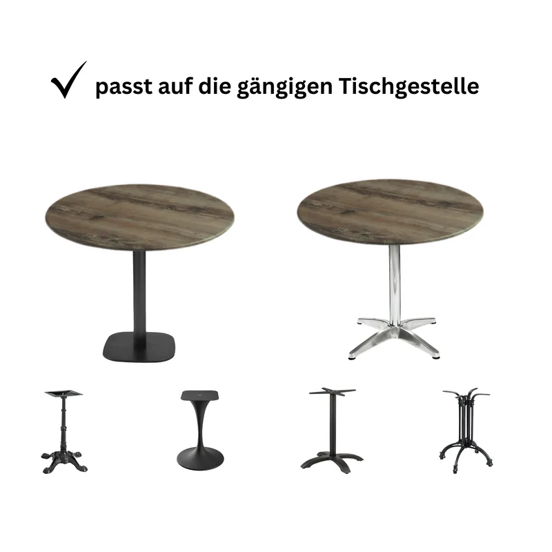 Table Top Topalit Ø70x ST 1,9 cm - Timber