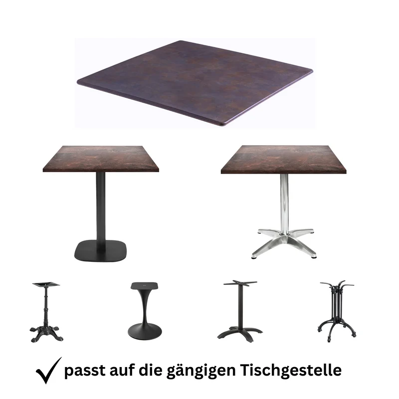 Table Top Topalit - cyprus metal ST1,9cm