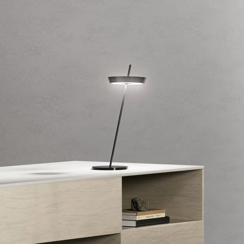 B-Ware Sigor Tischlampe Tischleuchte LED Akku Mahina schwarz Aluminium dimmbar CCT 36cm