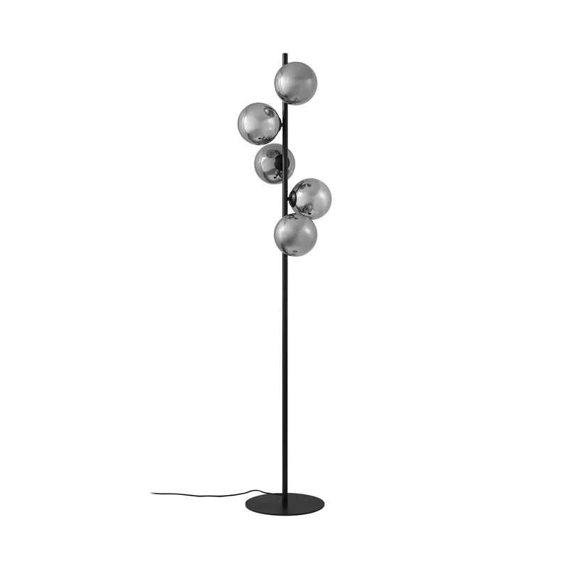 Lindby Stehleuchte Lampe Orbelia Glas schwarz 5-flammig LED SIEHE TEXT/FOTO