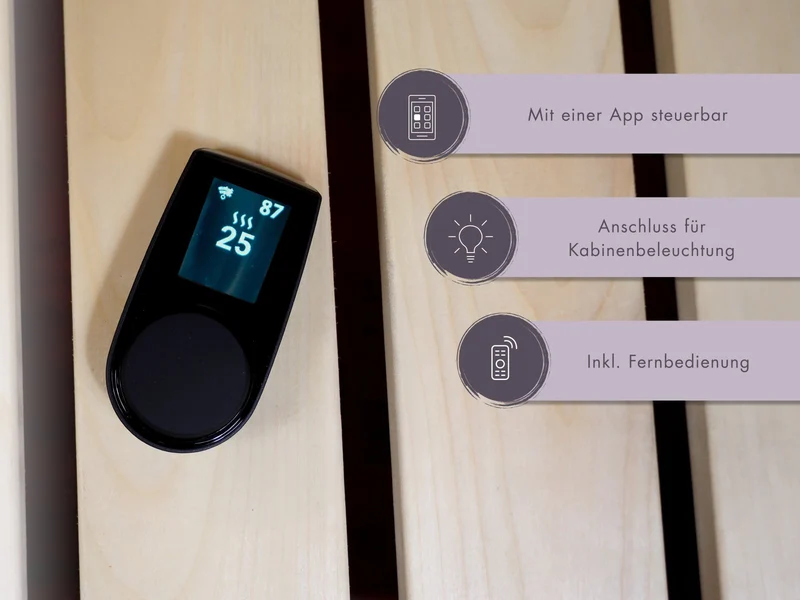 Karibu Elektronische Saunaofensteuerung Huum "UKU WIFI" mit App Steuerung