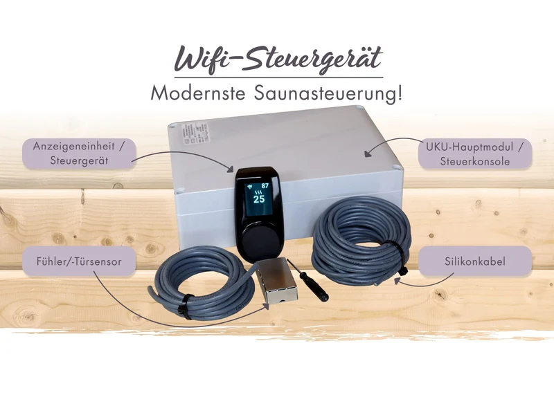 Karibu Elektronische Saunaofensteuerung Huum "UKU WIFI" mit App Steuerung