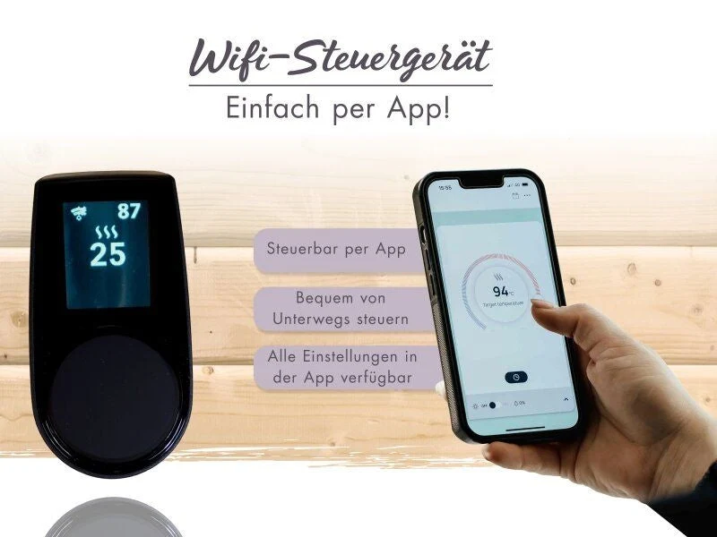 Karibu Elektronische Saunaofensteuerung Huum "UKU WIFI" mit App Steuerung