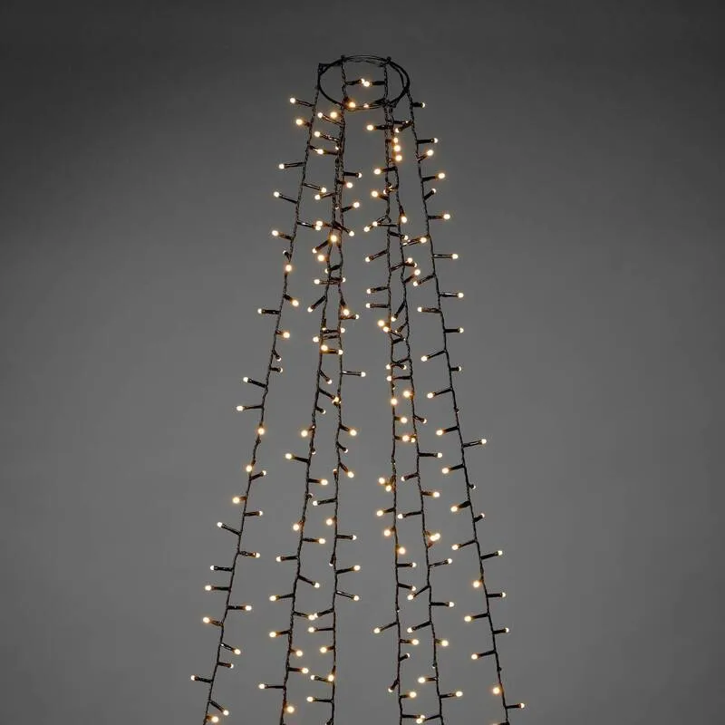 B-Ware Konstsmide Baummantel Baumumhang LED Lichterkette Bernstein 400cm SIEHE TEXT