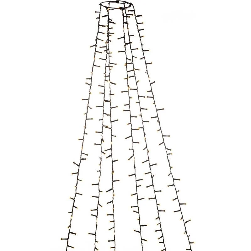 B-Ware Konstsmide Baummantel Baumumhang LED Lichterkette Bernstein 400cm SIEHE TEXT