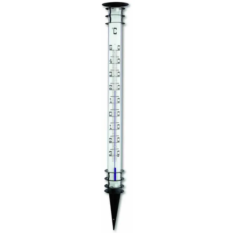 B-Ware TFA Dostmann Thermometer Garten Thermometer schwarz Metall wetterfest -30 bis