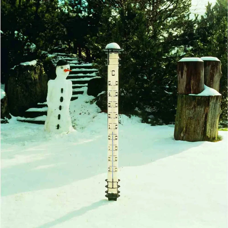 B-Ware TFA Dostmann Thermometer Garten Thermometer schwarz Metall wetterfest -30 bis