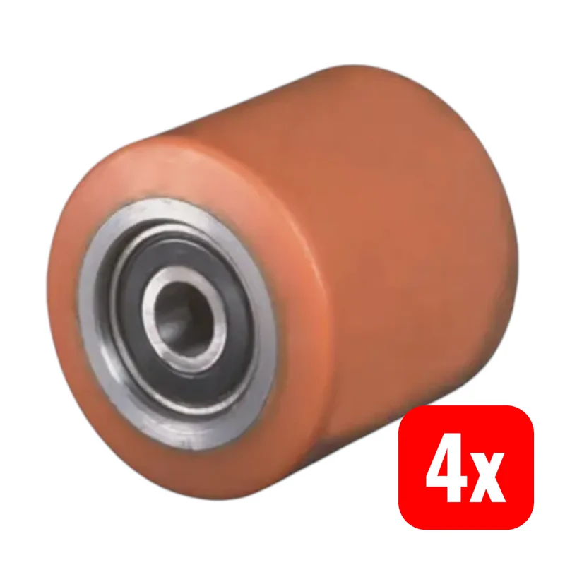 B-Ware bs rollen Gabelrolle Bockrolle PE Rolle Rad Präzisionskugellager 750kg 4 STÜCK