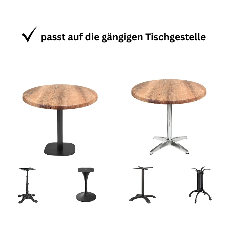 Table top Rund - Topalit atacama cherry
