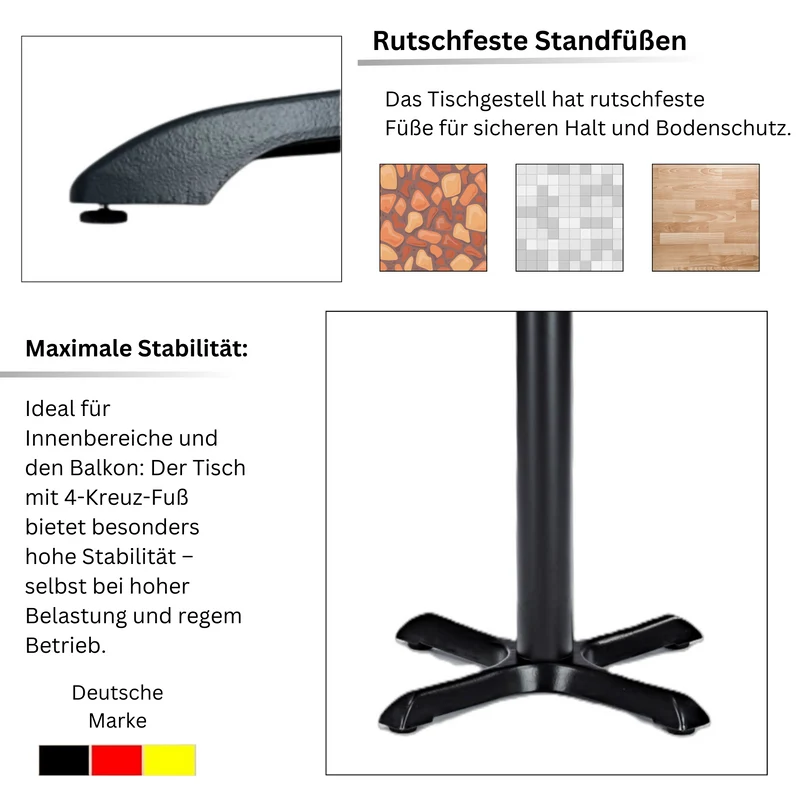 Bistrotisch Topalit-Tischplatte Rund Ø 80 cm