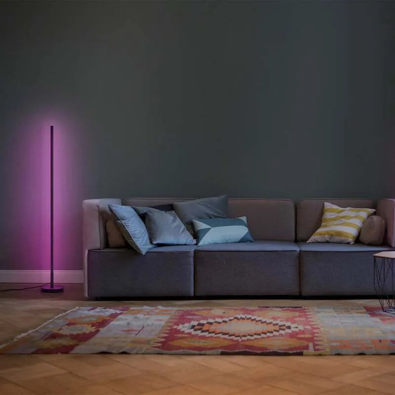 B-Ware OSRAM Stehlampe Stehleuchte SMART WiFi LED Rund Schwarz RGB Tunable White