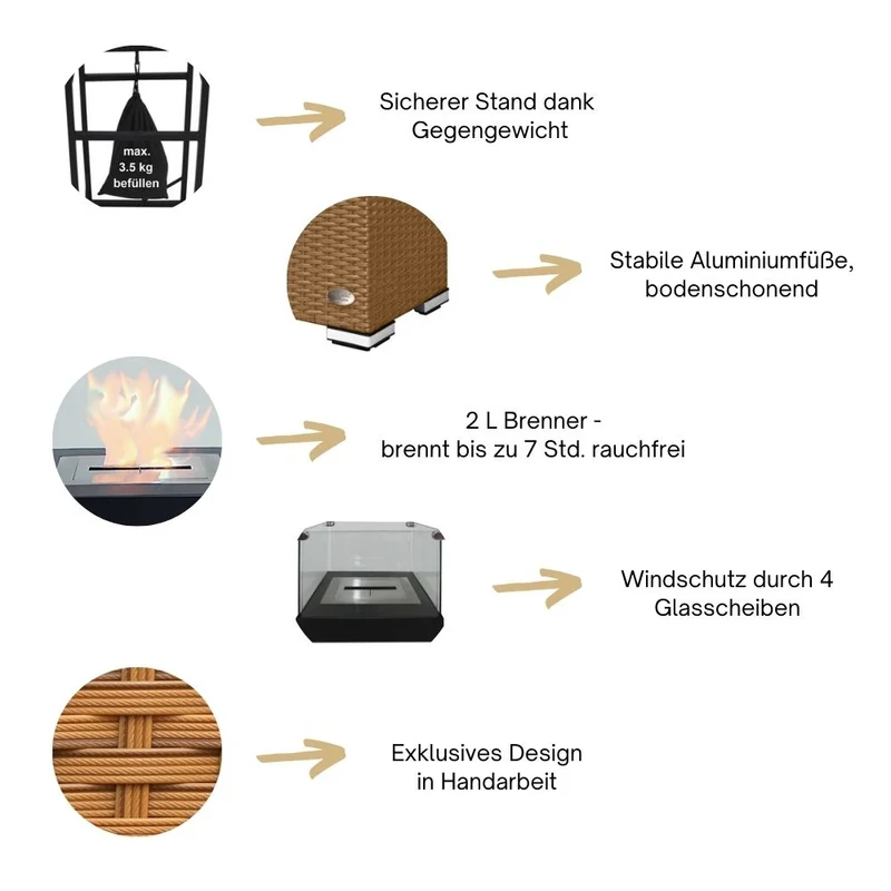 Feuersäule Rattan
