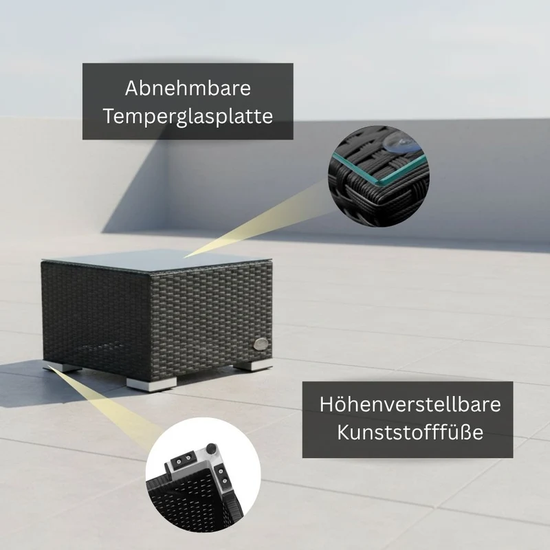 Beistelltisch Rattan